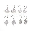 304 Stainless Steel Dangle Earrings EJEW-L209-04M-3