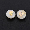 Natural Freshwater Shell Beads SHEL-S278-058-3