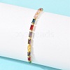 Rectangle Brass Micro Pave Cubic Zirconia Slider Bracelets KK-A305-02G-06-2