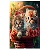Cute Animal Pattern DIY Diamond Painting Kits DRAW-PW0006-01A-1