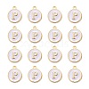 Golden Plated Alloy Charms X-ENAM-S118-01P-2