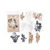 10Pcs 10 Styles Flower Lace Cut Scrapbook Paper Pads DIY-P084-C06-1