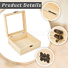 Wooden Storage Boxes WOCR-CL0001-01B-6