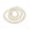 Electroplate Glass Beads Strands EGLA-P032B-8mm-P02-2