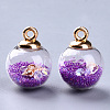 Transparent Glass Globe Pendants GLAA-S181-06B-2