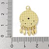 Brass Micro Pave Cubic Zirconia Pendants KK-M300-17G-3