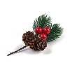 Christmas Theme Foam Imitation Berry & Plastic Pine Picks Decor DIY-Z034-02C-2