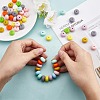 20Pcs 10 Colors Rondelle Silicone Beads JX323A-01-4