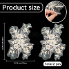 Polyester Acrylic Rhinestones Applique embroidery ABS Sequins FIND-WH20019-165A-02-2