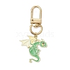 Alloy Enamel Dragon Pendant Decorations HJEW-JM02698-01-2