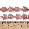 Natural Strawberry Quartz Beads Strands G-Z080-A19-10mm-5