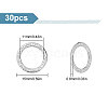 BENECREAT 30Pcs 304 Stainless Steel Linking Rings STAS-BC0003-62B-2