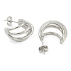 Non-Tarnish 304 Stainless Steel Stud Earrings for Women EJEW-S227-44P-2