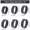 Unicraftale 6Pcs 6 Size Ion Plating(IP) 304 Stainless Steel Plain Band Finger Ring for Men Women RJEW-UN0001-25-5