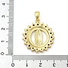 Rack Plating Brass Micro Pave Cubic Zirconia Pendants KK-Z063-07G-3