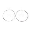 304 Stainless Steel Hoop Earrings EJEW-S250-01A-P-4