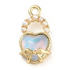 Alloy Glass Rhinestone Pendants PALLOY-U003-05A-G-1