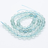 Natural Fluorite Beads Strands G-K261-10C-8mm-2