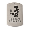 Non-Tarnish 304 Stainless Steel Pendants STAS-C098-01H-P-1