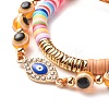Handmade Polymer Clay Heishi Beads Stretch Bracelets Set BJEW-JB07364-5