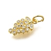 Brass Micro Pave Cubic Zirconia Pendants KK-F896-03D-G-2