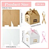 20 Sets 2 Colors House Shape Paper Jewelry Storage Gift Box CON-CJ0001-23-2
