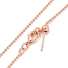 Brass Ball Chain Necklaces for Women NJEW-G084-14RG-2