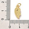 Rack Plating Brass Micro Pave Cubic Zirconia Pendants KK-I720-71G-02B-3