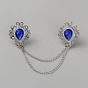 Zinc Alloy Rhinestone Chain Collar Pin Brooches JEWB-WH0816-010P-01-1