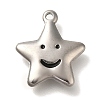 Anti-Tarnish 304 Stainless Steel Pendants STAS-S148-21P-1