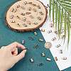 100Pcs 2 Colors Zinc Alloy Slide Charms FIND-DC0004-96-2