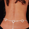 Heart Alloy Rhinestone Claw Waist Chains WGD34CE-14-1