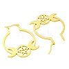 304 Stainless Steel Hoop Earrings for Women EJEW-F338-01G-2