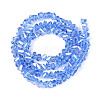 Electroplate Transparent Glass Beads Strands GLAA-N021-4mm-03-2