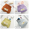6pcs 6 styles Mini Cloth Printed Multipurpose Shrapnel Makeup Bags Change Purse ABAG-GF0001-25-5
