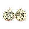 Brass Enamel Pendants X-KK-L188-34G-1