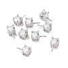 Anti-Tarnish Rhodium Plated 925 Sterling Silver Peg Bails STER-D035-47P-10-1