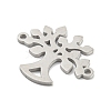 Non-Tarnish 304 Stainless Steel Connector Charms STAS-P344-04P-2