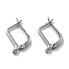 304 Stainless Steel Hoop Earring Findings STAS-E194-26P-01-1