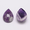 Teardrop Natural Amethyst Cabochons G-K026-03-2