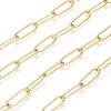 Soldered Brass Paperclip Chains CHC-D025-03G-01-1