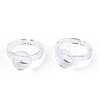 Transparent Acrylic Open Cuff Ring Components X-TACR-ZX018-10A-5