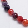 Natural Agate Round Beads Strand G-L084-8mm-12-2