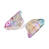 Electroplate and Golden Metal Enlaced Glass Beads EGLA-T029-03M-3
