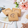 Square Kraft Paper Jewelry Storage Boxes CON-TAC0001-04C-8