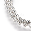 Tarnish Resistant Stainless Steel Ball Chain Necklace Making MAK-L019-01C-P-2