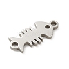 201 Stainless Steel Laser Cut Connector Charms STAS-R133-02P-12-2