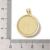 Rack Plating Brass Cubic Zirconia Pendants KK-K385-64G-3