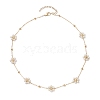 Imitated Pearl Acrylic Beads Necklace NJEW-JN04938-4