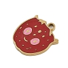 304 Stainless Steel Enamel Charms STAS-I338-01G-03-2